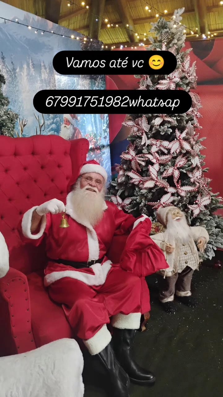 Papai Noel na poltrona vermelha — Vamos até você